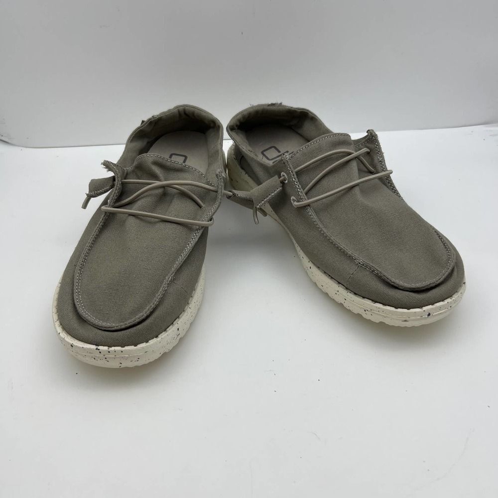 Hey Dude Grey Wendy Slip on Walking Comfort Shoe Womens Size 6 - Picture 3 of 11